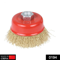 194 Wire Wheel Cup Brush (Gold)