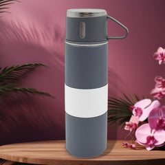 Stainless Steel Vacuum Insulated Water Bottle With Coffee / Tea Mug (500 ML)