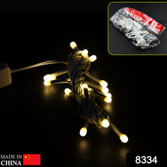 Festive 3 Meter Festival Decoration Led String Light, Diwali Light for Indoor and Outdoor Uses in All Ocassion Birthday 1 Color Light  (16l 3Mtr)