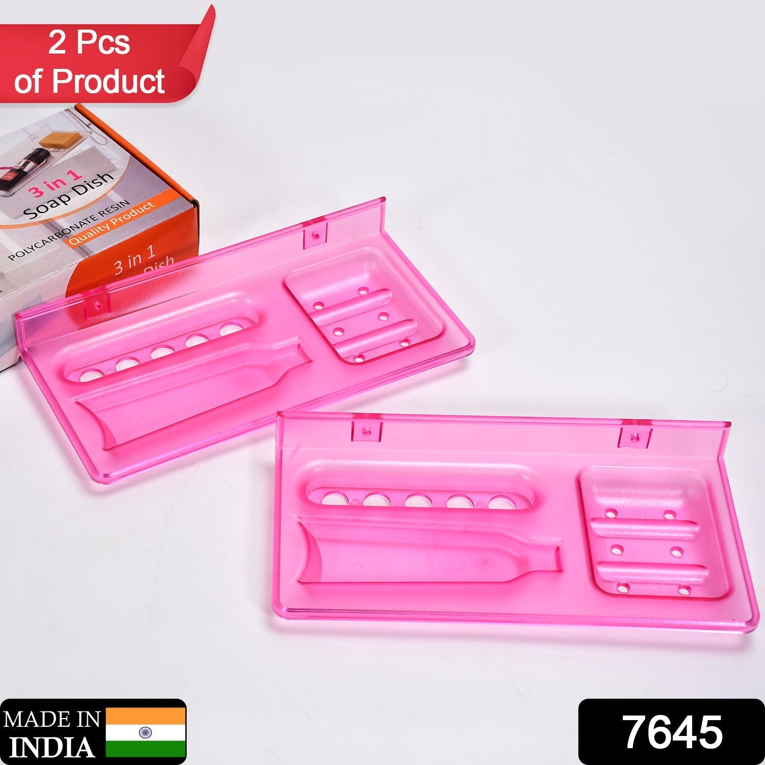 SHOP A WIDE RANGE OF BATHROOM WARE PRODUCTS FROM PURE SOURCE INDIA, IN THIS PACK THERE COMING 3IN1 GLASS SOAP DISH, WHICH IS SUITABLE TO USE ON STAND.