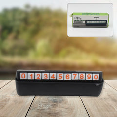 Temporary Car Parking Mobile Number Display with Magnetic Numbers Stickers (1Pc) 