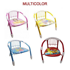 1257 Multicolor Cartoon Design Baby Chair with Metal Backrest Frame & Sound Seated Soft Cushion for kids & Toddlers (MOQ - 4 pcs)