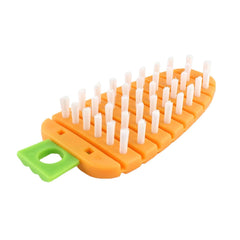 Vegetable Scrubbing Brush, Vegetable Scrubber Non‑Toxic Fruit Brush Carrot Shape Vegetable Brush for Potato for Vegetable