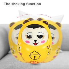 Musical Roly Poly Toys for Baby | Push and Shake Wobbling Toy with Music | Tumbler Doll Toy for Babies | Sound Balancing Doll Toys for Baby Boys, Girls 8+ Months Multicolor (1 Pc)