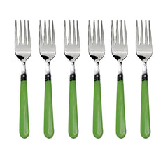 Stainless Steel Forks with Comfortable Grip Dining Fork Set of 6 Pcs