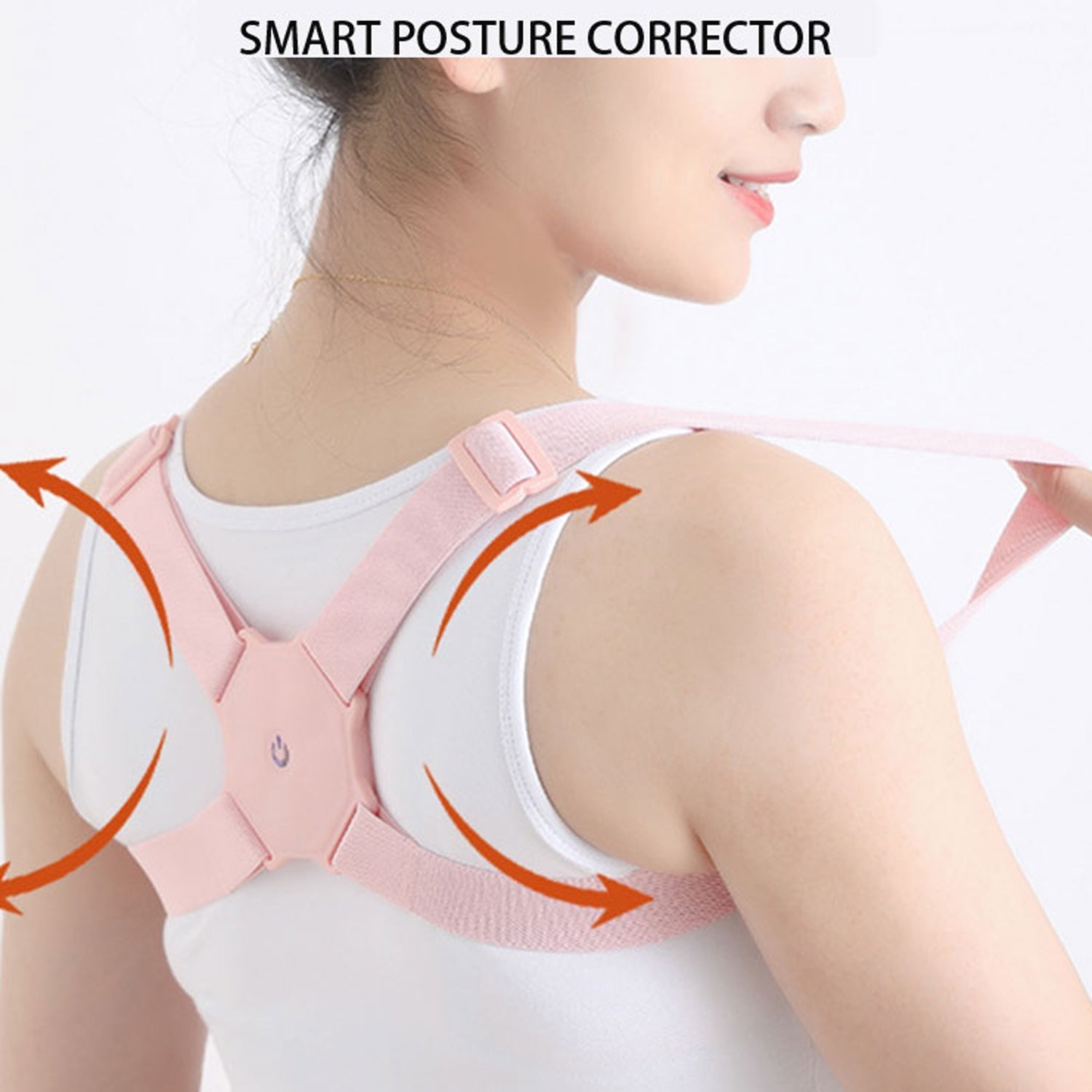 Smart Back Posture Corrector (Vibration Reminder): Improves Posture, Shoulder Support (Unisex), Gym Equipment