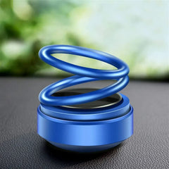 Solar Power Car Aroma Diffuser 360°Double Ring Rotating Design, Car Fragrance Diffuser, Car Perfume Air Freshener for Dashboard Home Office