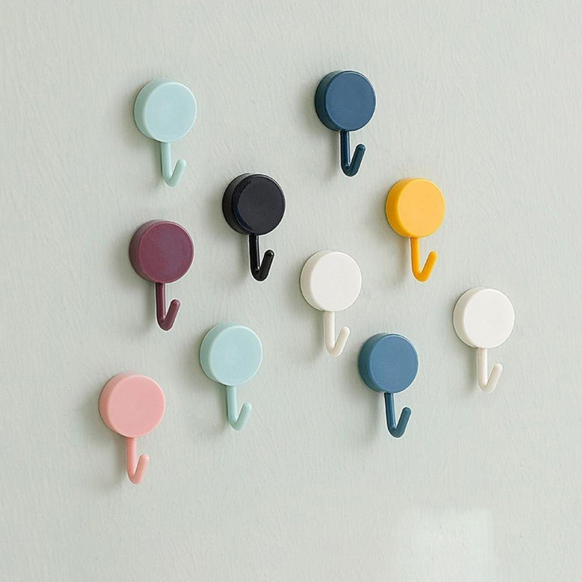 Self Adhesive Sticky Hook, Small Wall Hooks ( 10pc )