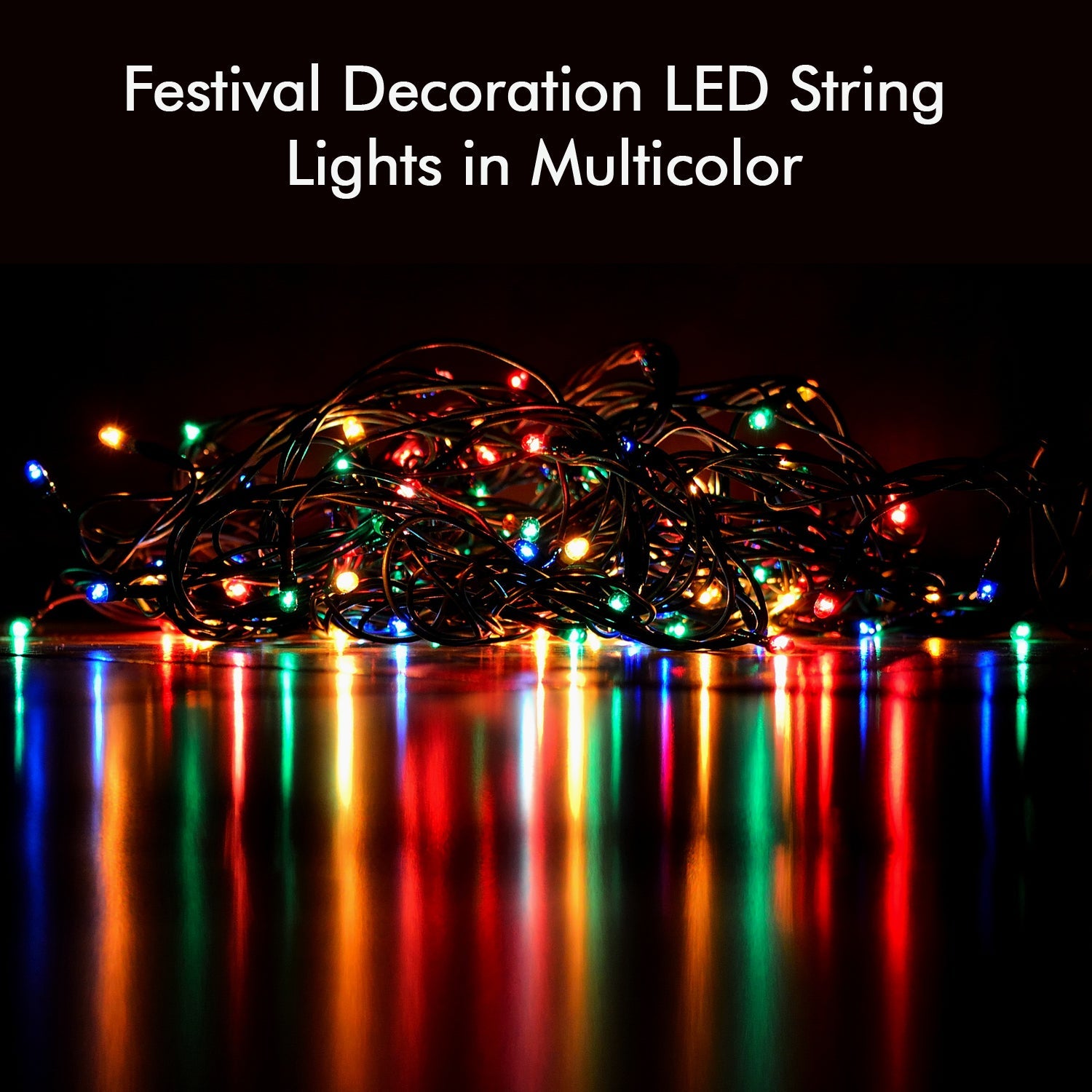 Multicolor LED string lights