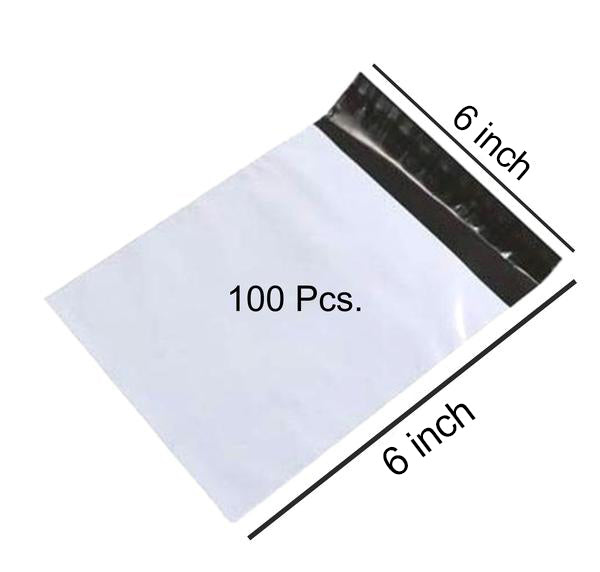 Tamper Proof Courier Bags (06X06 inch) Pack of 100Pcs