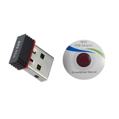 Wi-Fi Receiver Wireless Mini Wi-Fi Network Adapter with with Driver Cd For Computer & Laptop And Etc Device Use