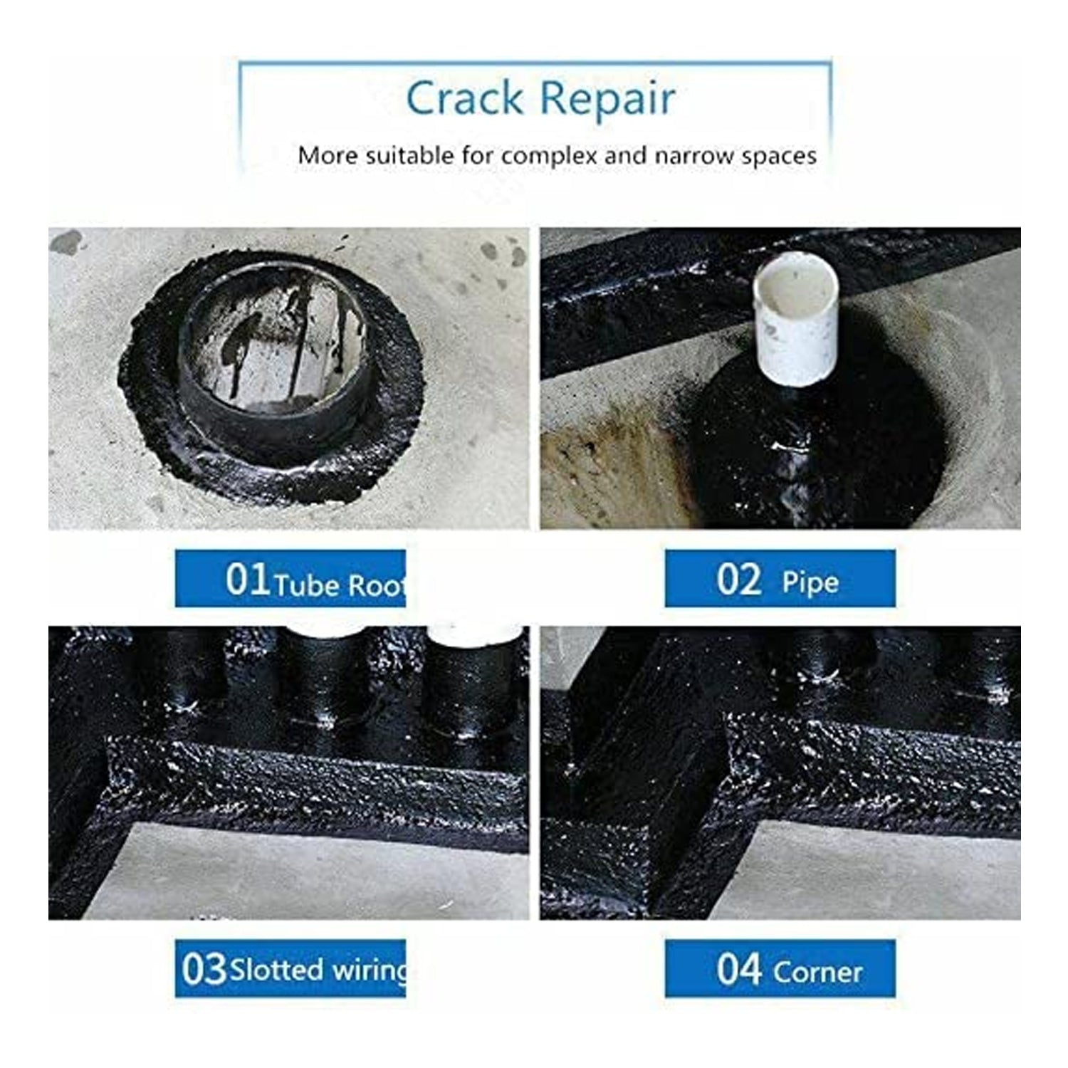 Waterproof Leak Filler Spray Rubber Flexx Repair & Sealant - Point to Seal Cracks Holes Leaks Corrosion More for Indoor Or Outdoor Use Black Paint (450 Ml)