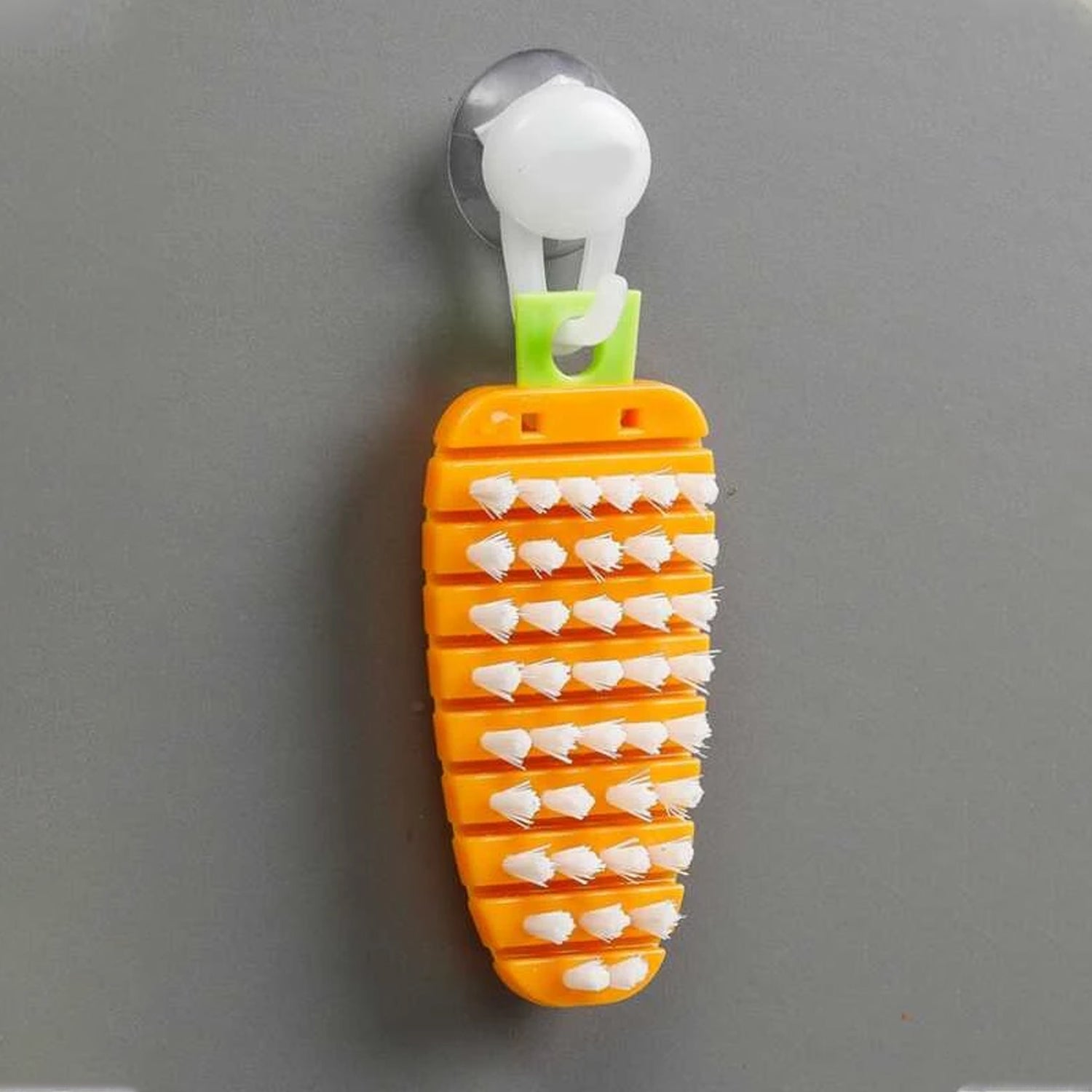 Vegetable Scrubbing Brush, Vegetable Scrubber Non‑Toxic Fruit Brush Carrot Shape Vegetable Brush for Potato for Vegetable