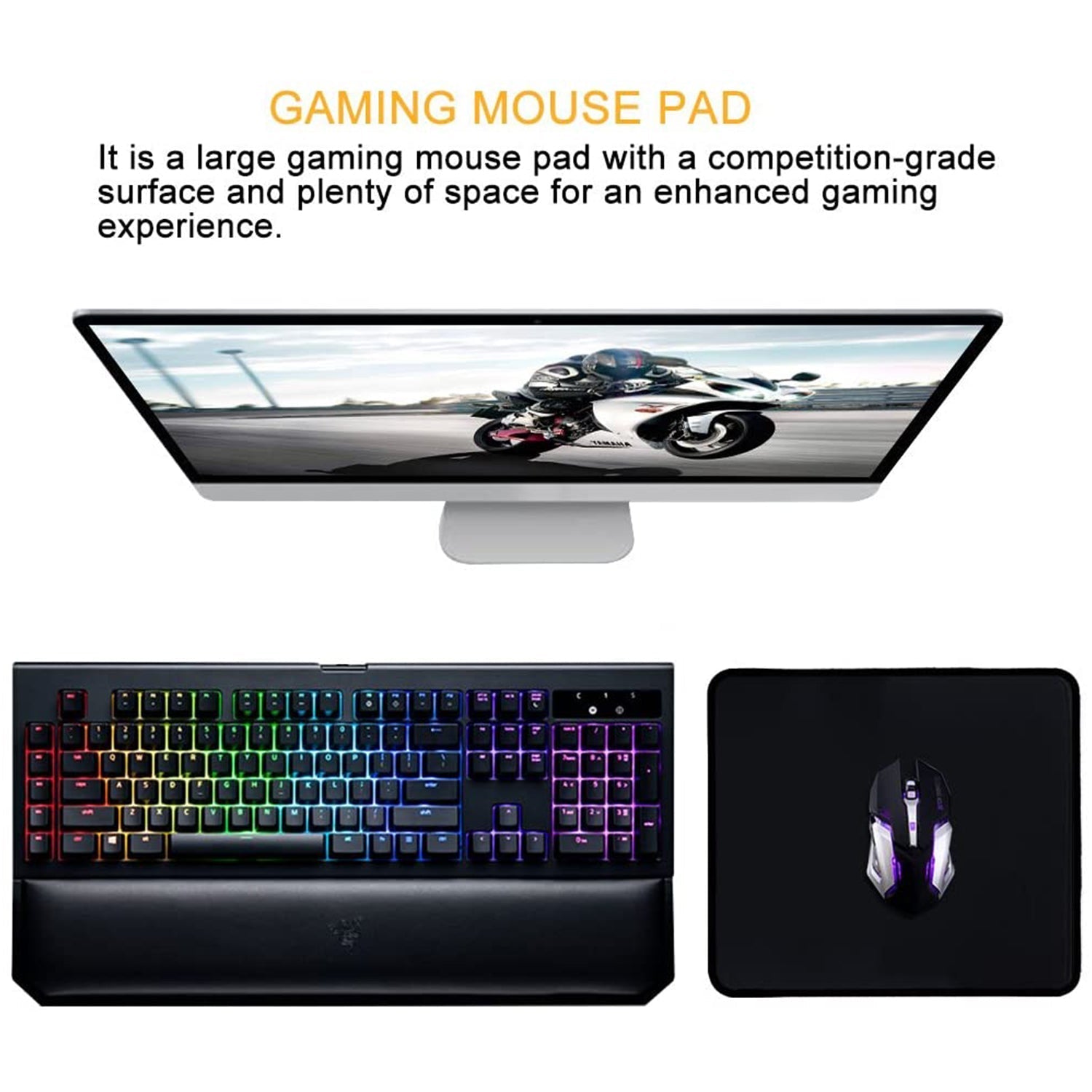 Simple Mouse Pad Used For Mouse While Using Computer.