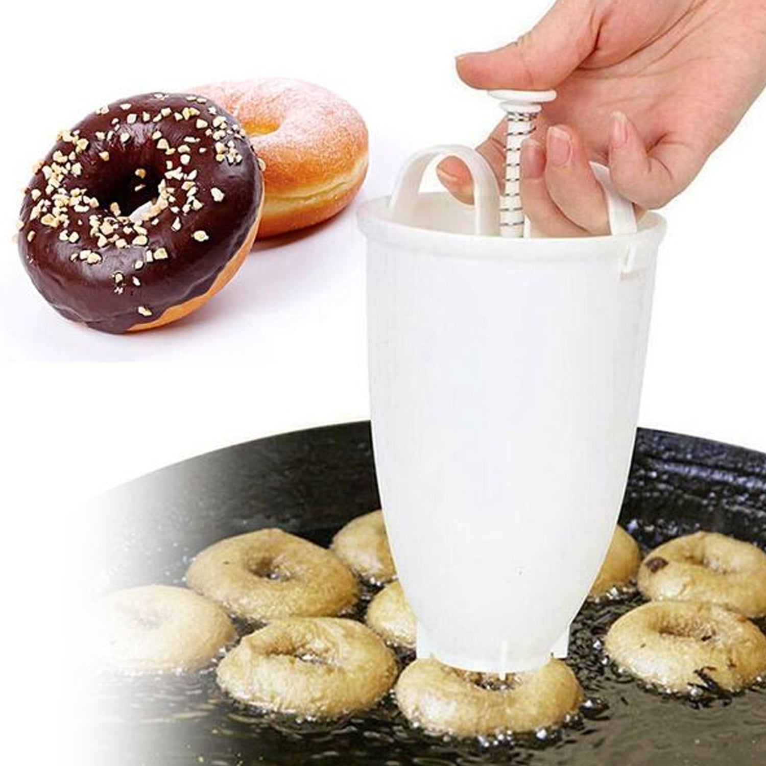 0646A MEDUWADA MAKER MINI DONUT MAKER DISPENSER PLASTIC ( 1 PC )