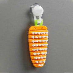 Vegetable Scrubbing Brush, Vegetable Scrubber Non‑Toxic Fruit Brush Carrot Shape Vegetable Brush for Potato for Vegetable