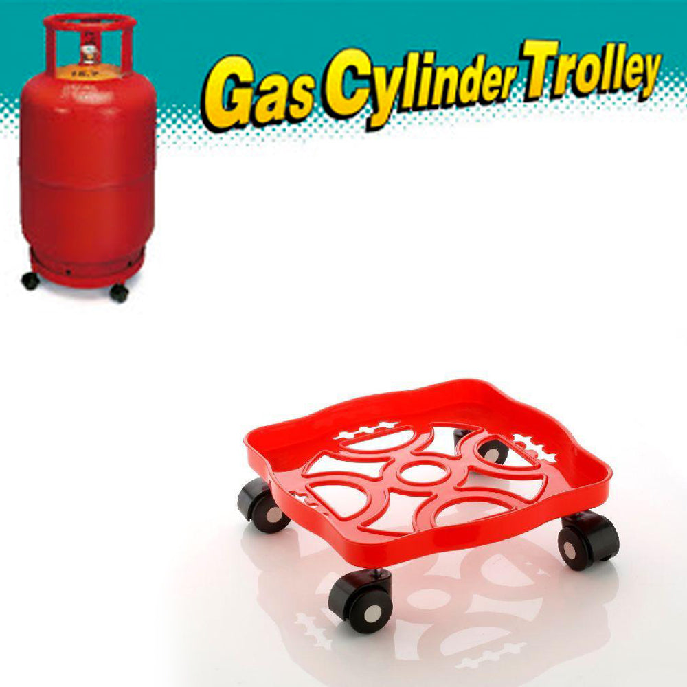 Square Plastic Gas Cylinder Trolley