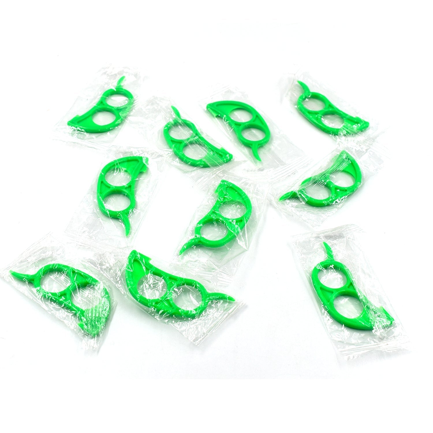 10 Pcs Orange Peeler With Transparent Pouch Bag Combo