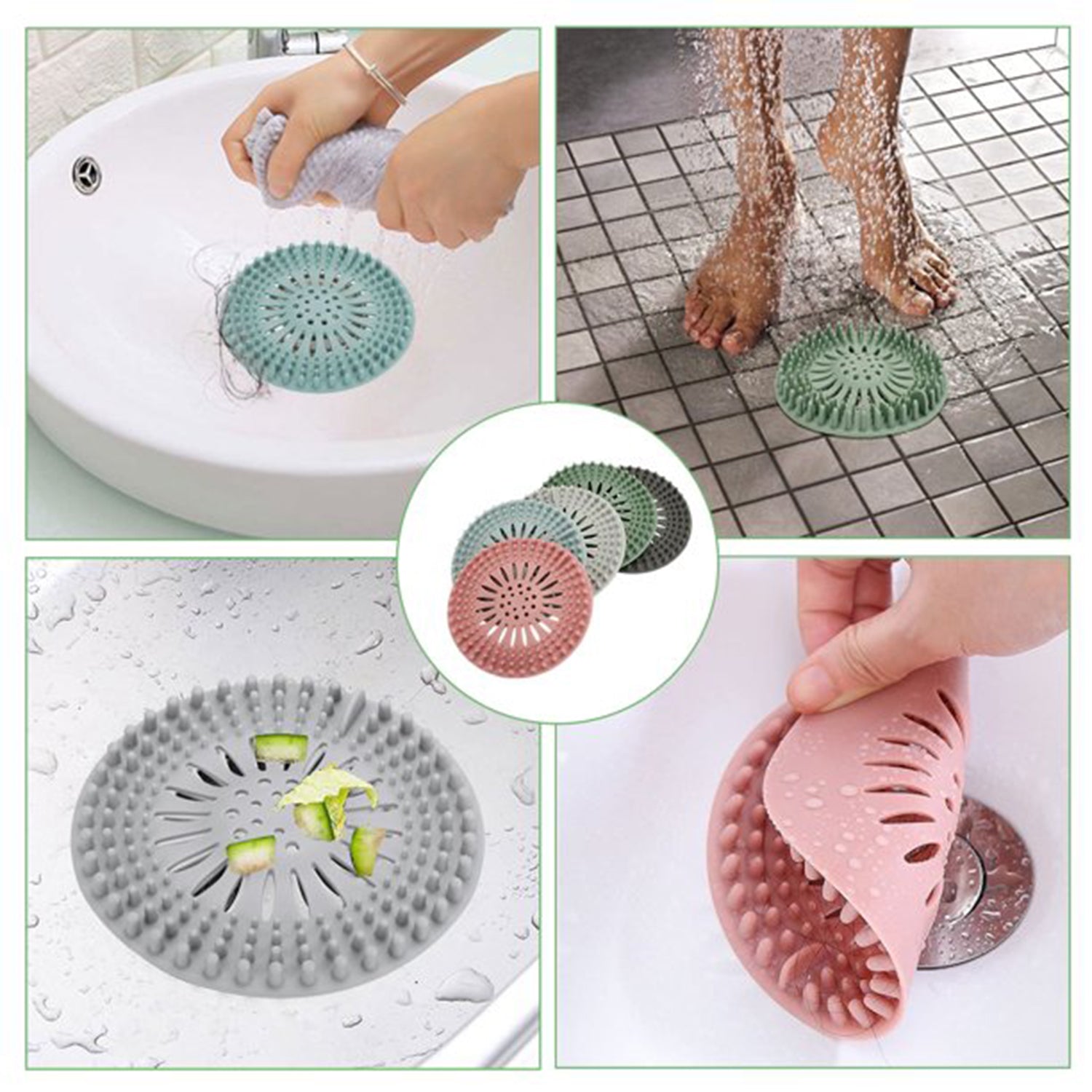 Shower Drain Cover Used for draining water present over floor surfaces of bathroom and toilets etc.