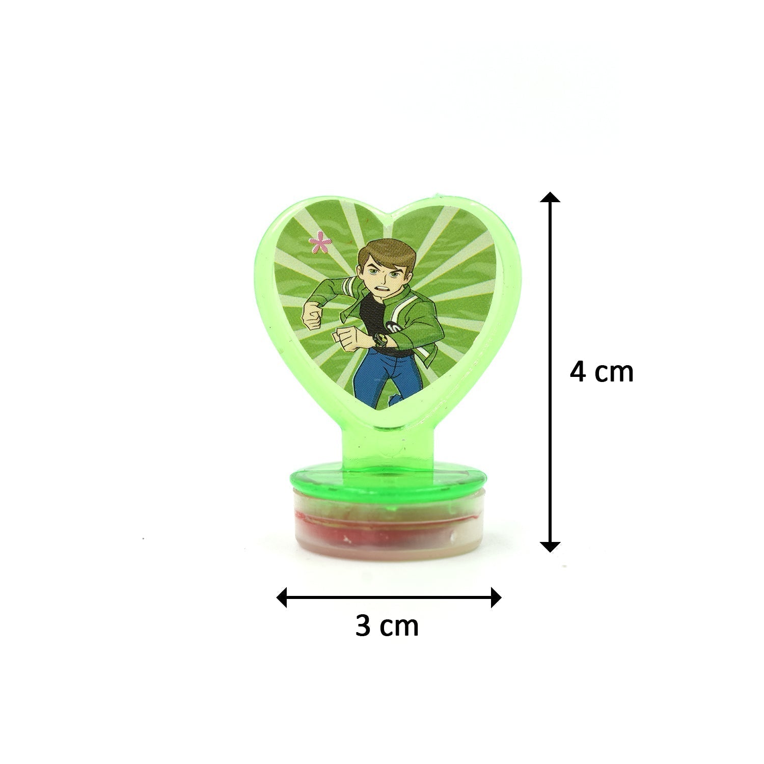 Unique Cartoon character Heart Shape Stamps 6 pieces for Kids Motivation and Reward Theme Prefect Gift for Teachers, Parents and Students (Multicolor)