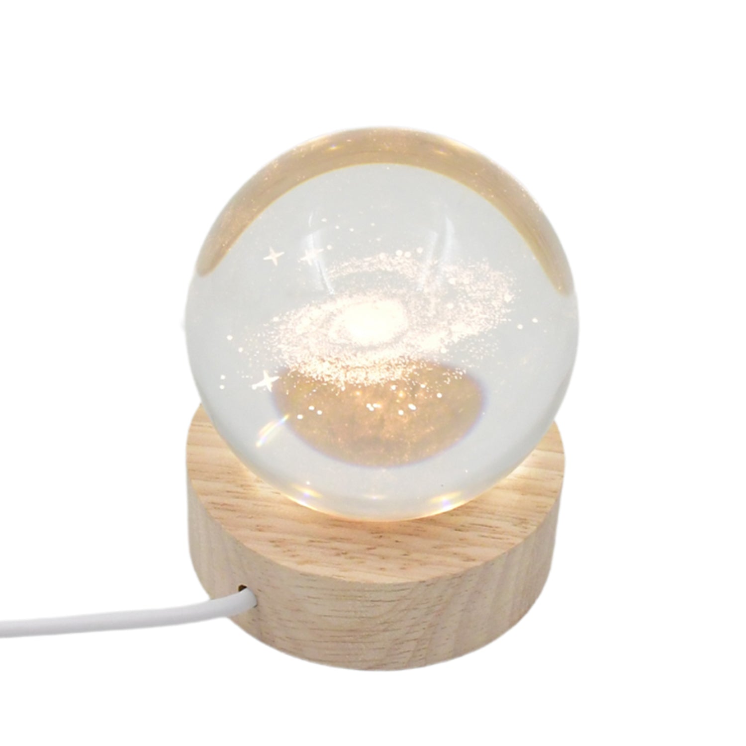 3D Crystal Ball lamps With Base (1 Pc)