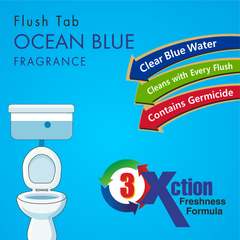 Toilet Cleaner Flush Tab (Ocean Blue) - 50 Gram