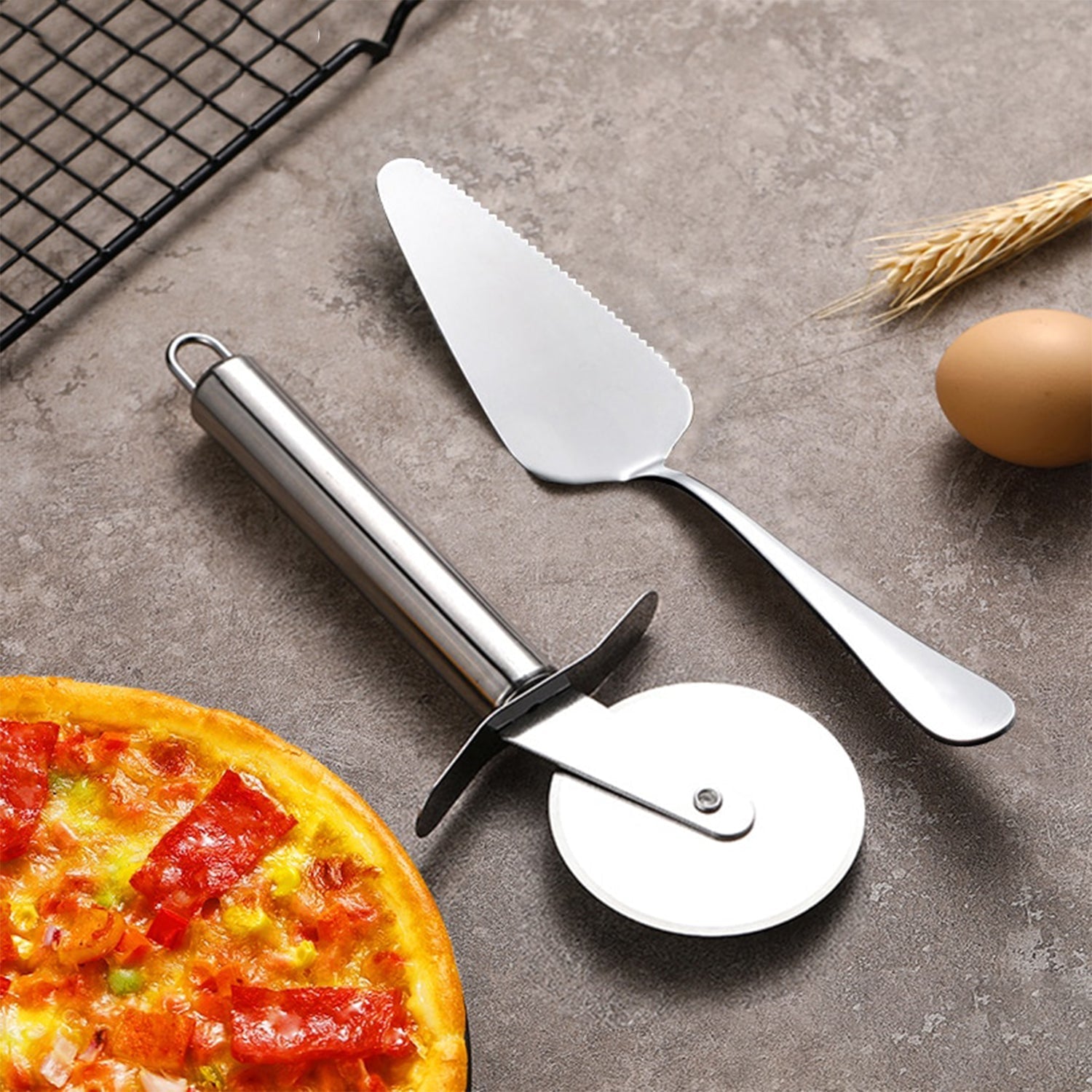 Stainless Steal Pizza Cutter Pastry Cutter Sandwiches Cutter