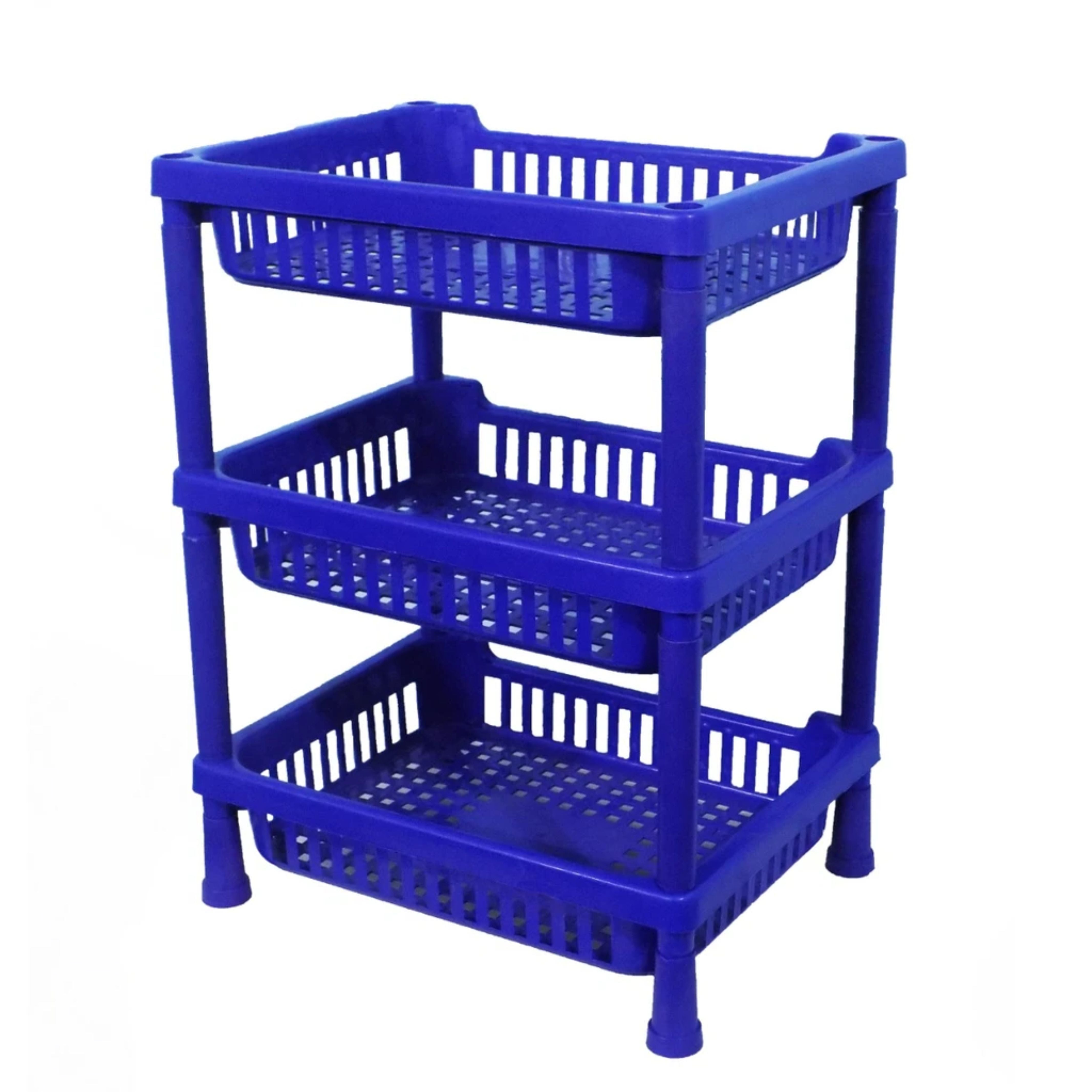 0803 Multipurpose Plastic Storage Rack Oraganiser - 3 pcs