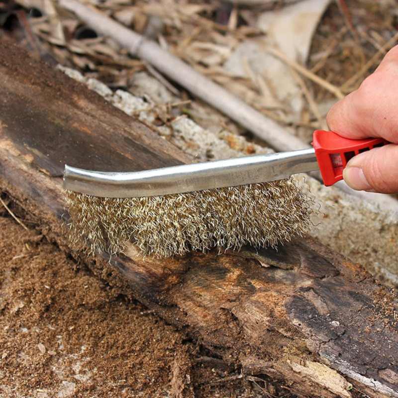 Stainless Steel Wire Hand Brush Metal Cleaner Rust Paint Removing Tool