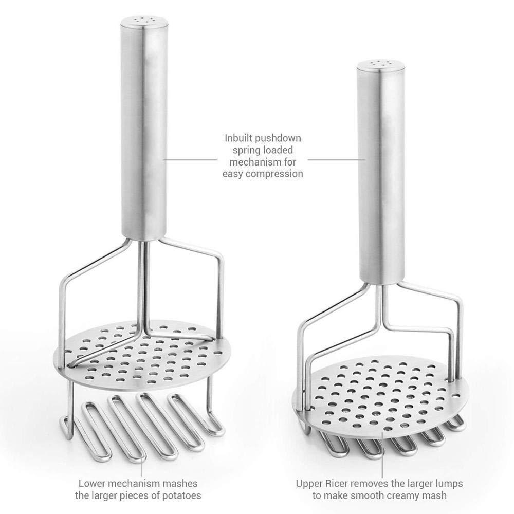 Stainless Steel Hand Masher (Mash for Dal / Vegetable / Potato / Baby Food / pav bhaji)