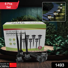 Big Solar Outdoor Lights (6 Pc Set) Waterproof, 10-Hour Long-Lasting