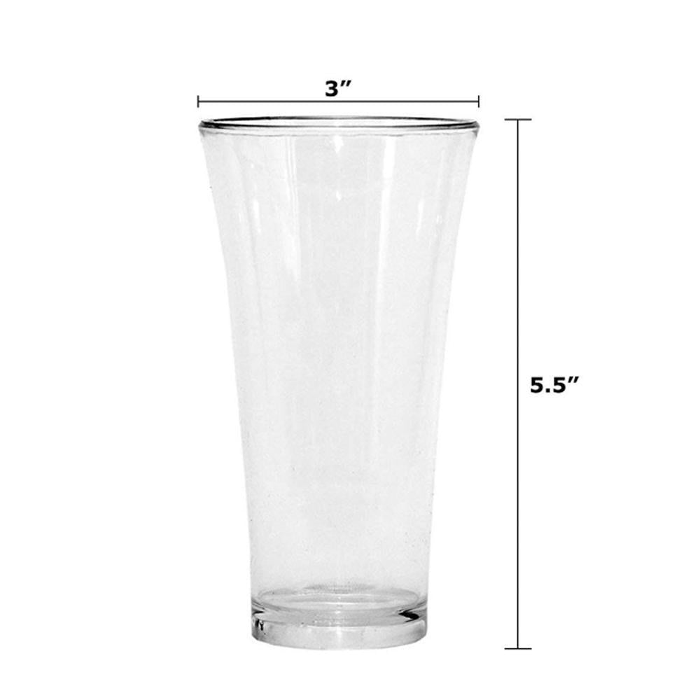 Stylish look Plastic Juicy Glass, Transparent Glasses Set 300ml (6pcs)