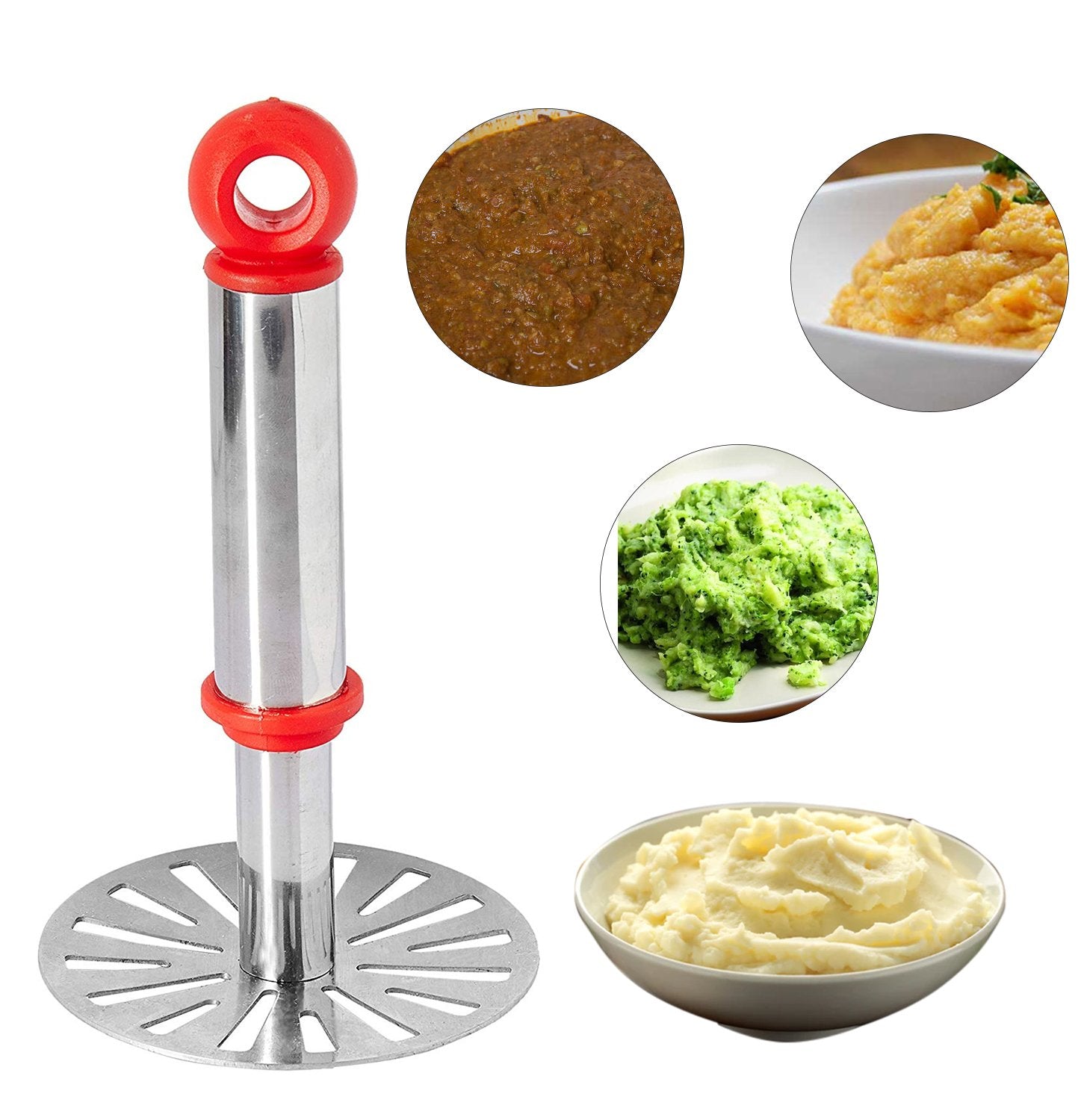 Stainless Steel Potato Masher, PauBhaji Masher