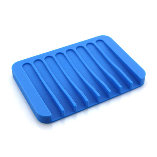 Silicone Soap Holder Soap Dish Stand Saver Tray Case for Shower