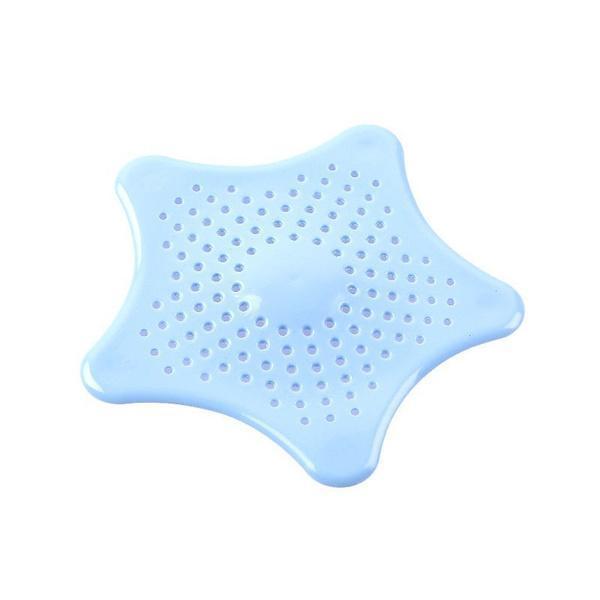 Silicone Star Shaped Sink Filter Bathroom Hair Catcher Drain Strainers for Basin