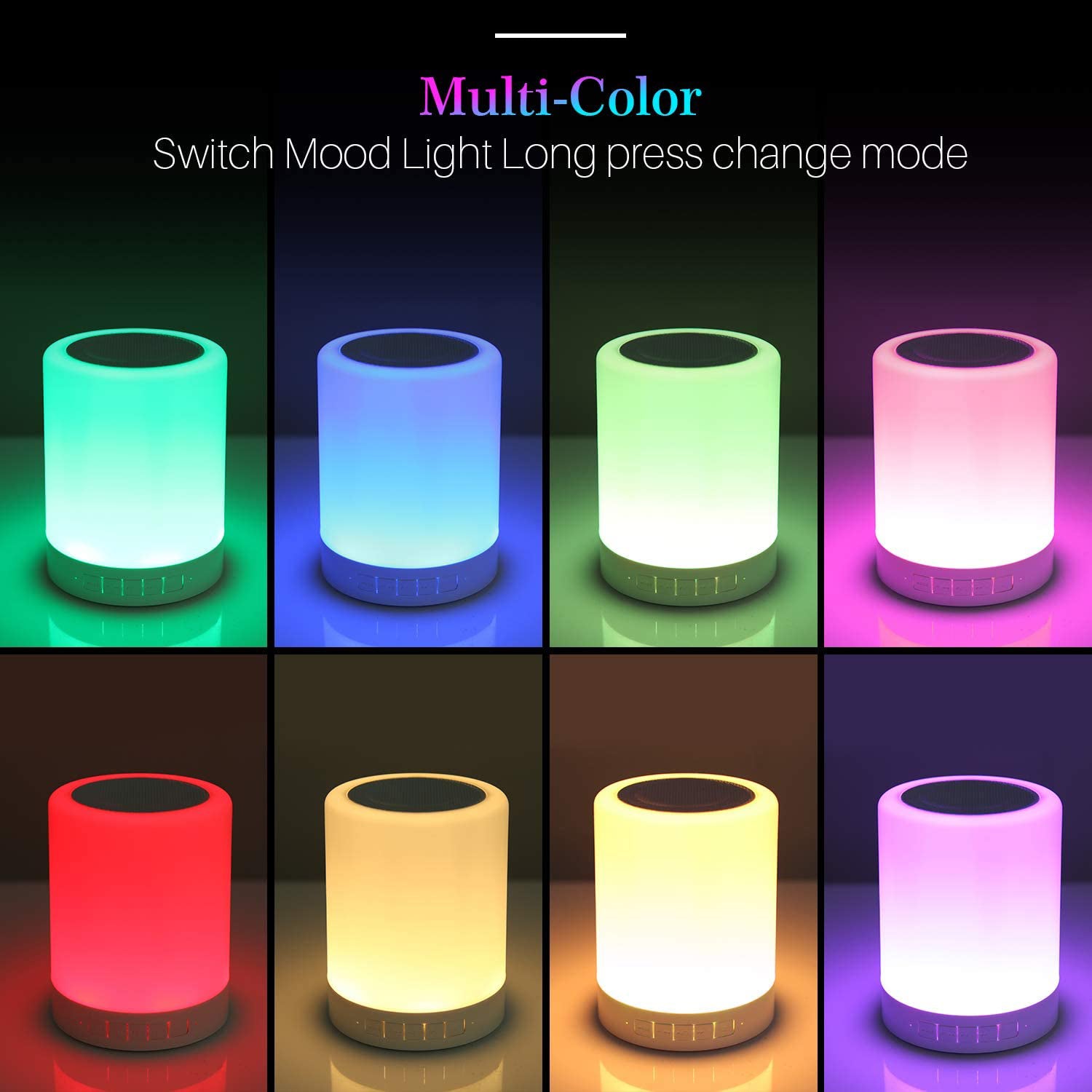 Wireless Night Light LED Touch Lamp Speaker Bluetooth speaker