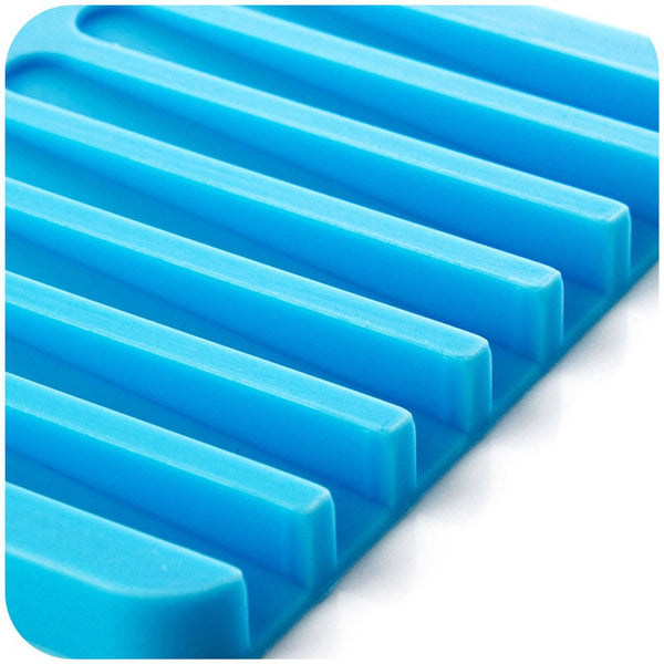 Silicone Soap Holder Soap Dish Stand Saver Tray Case for Shower