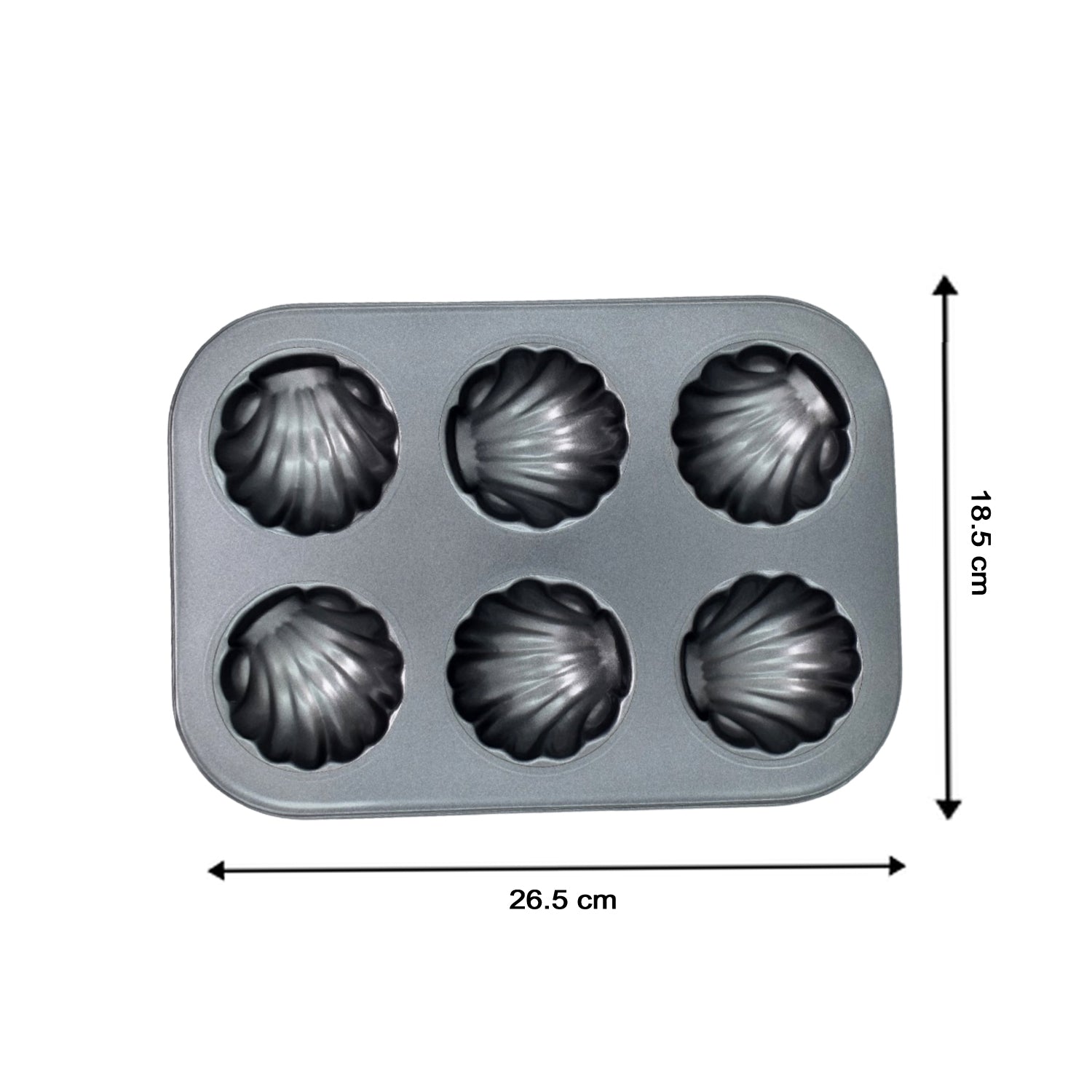 6 slot Non-Stick Muffins Cupcake Pancake Baking Molds Tray