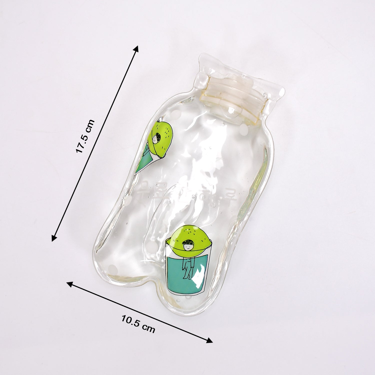 TRANSPARENT MULTI DESIGN SMALL HOT WATER BAG WITH COVER FOR PAIN RELIEF, NECK, SHOULDER PAIN AND HAND, FEET WARMER, MENSTRUAL CRAMPS.