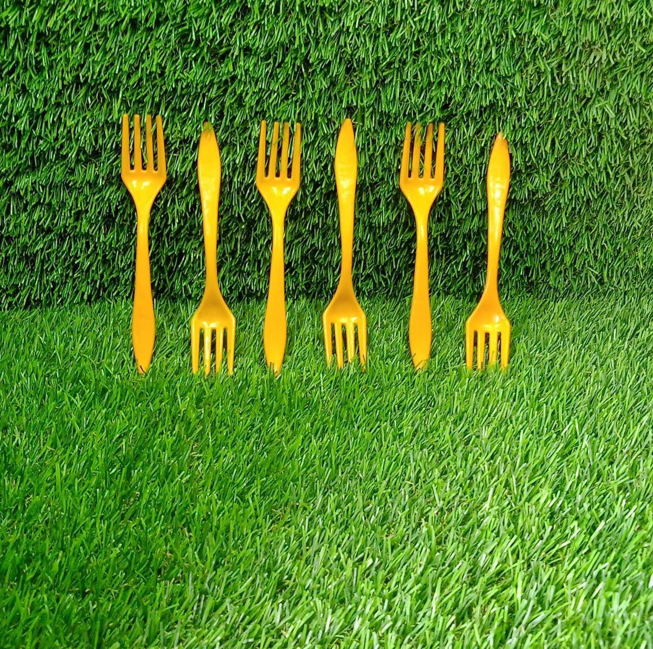 Small plastic 6pc Serving Fork Set for kitchen