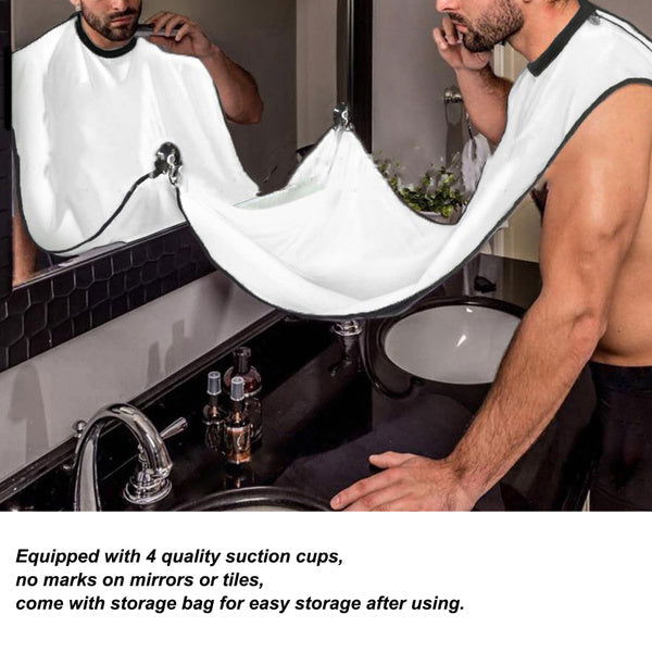 Beard Apron Hair Clippings Catcher Grooming Bib