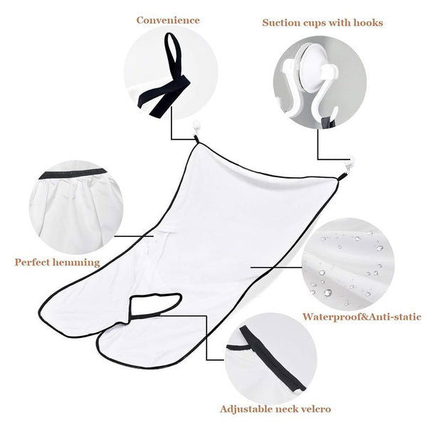 Beard Apron Hair Clippings Catcher Grooming Bib