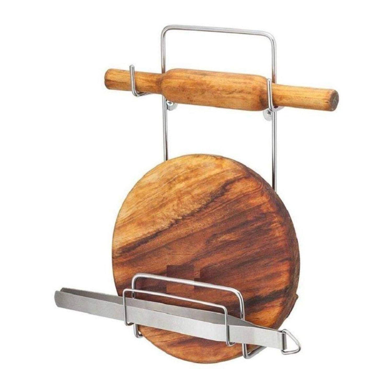 Chakla Belan Stand for Kitchen with Stainless Steel