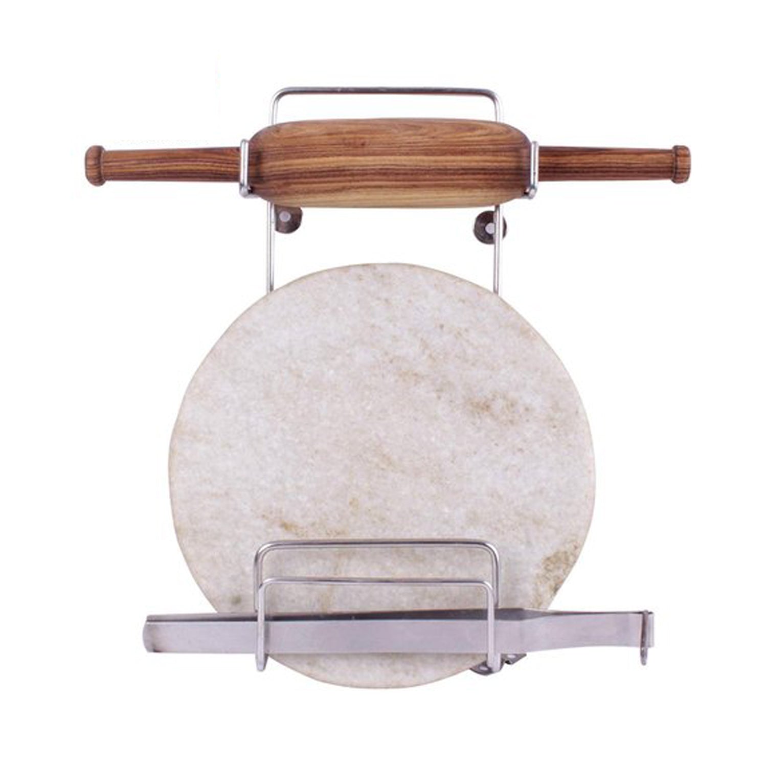 Chakla Belan Stand for Kitchen with Stainless Steel