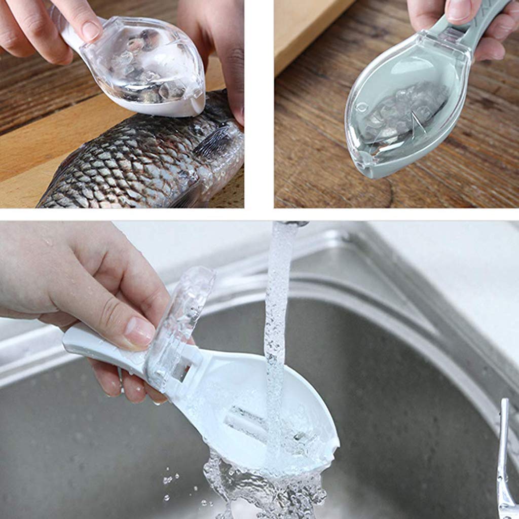 Fish Scale Scraper Skin Peeler Fish Tools Kitchen Gadget