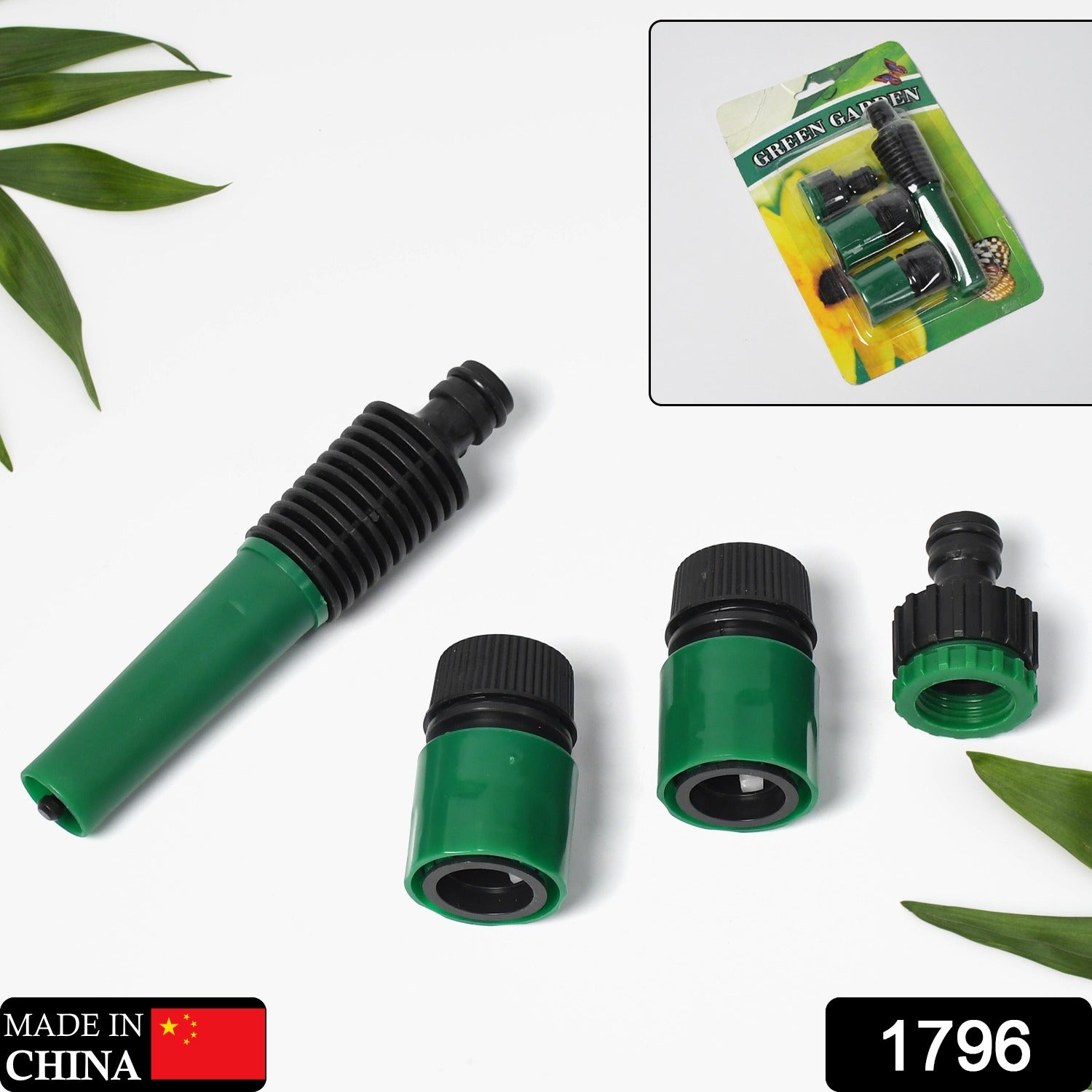 Garden Hose Pipe Nozzle Connector Set