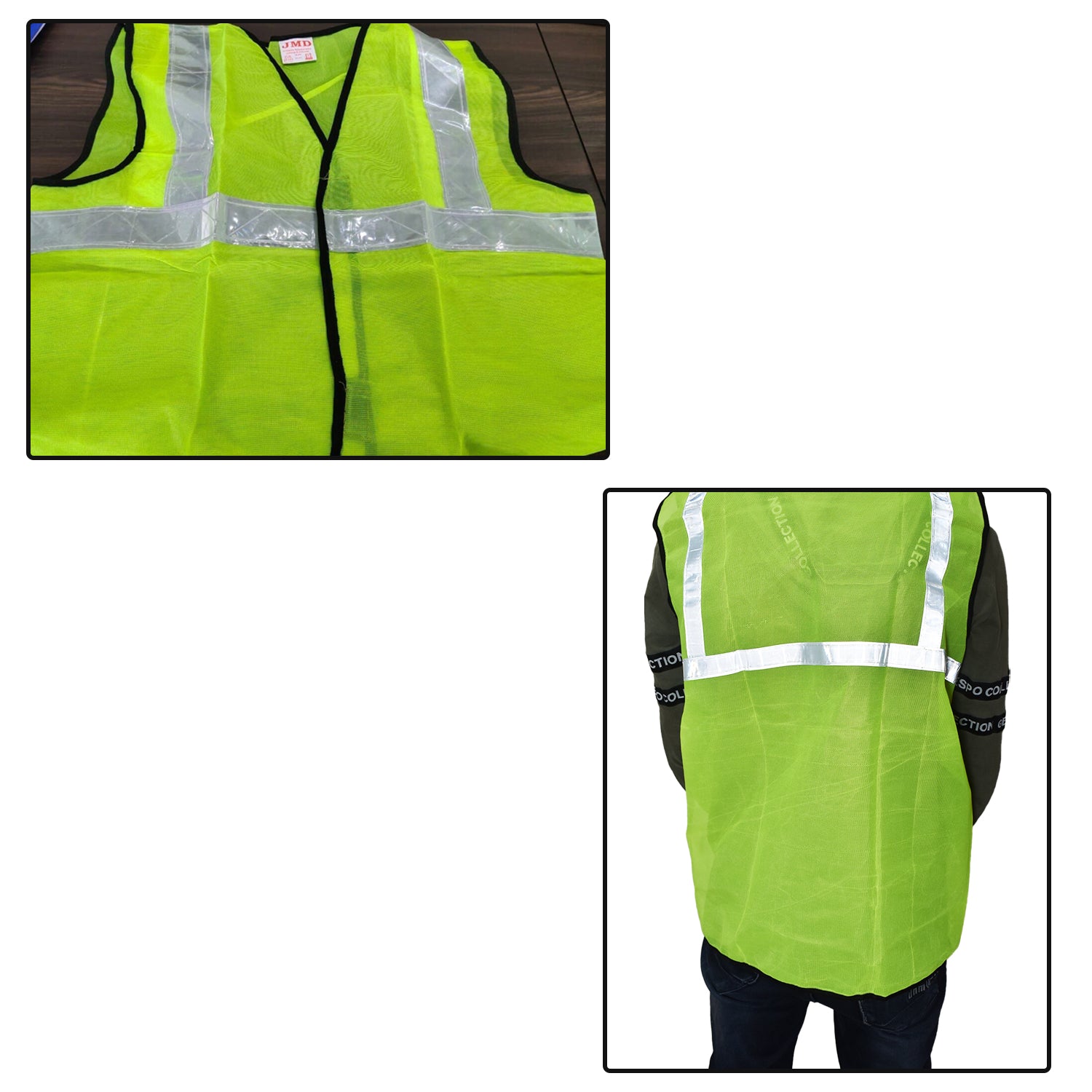 Green Safety Jacket for Construction Protection