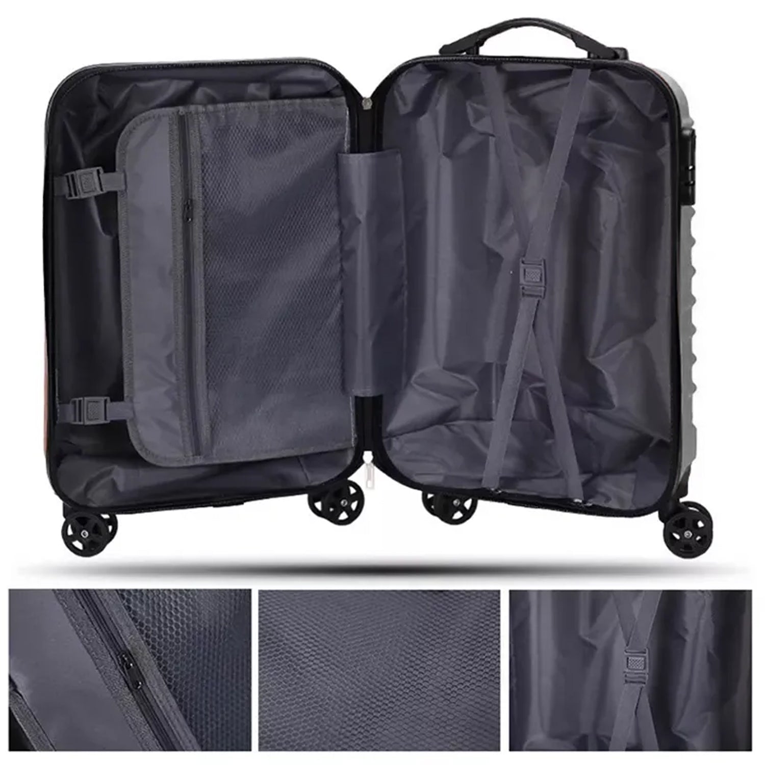 Trolley Bag Set - Big and Small Suitcase Bag for Men & Women