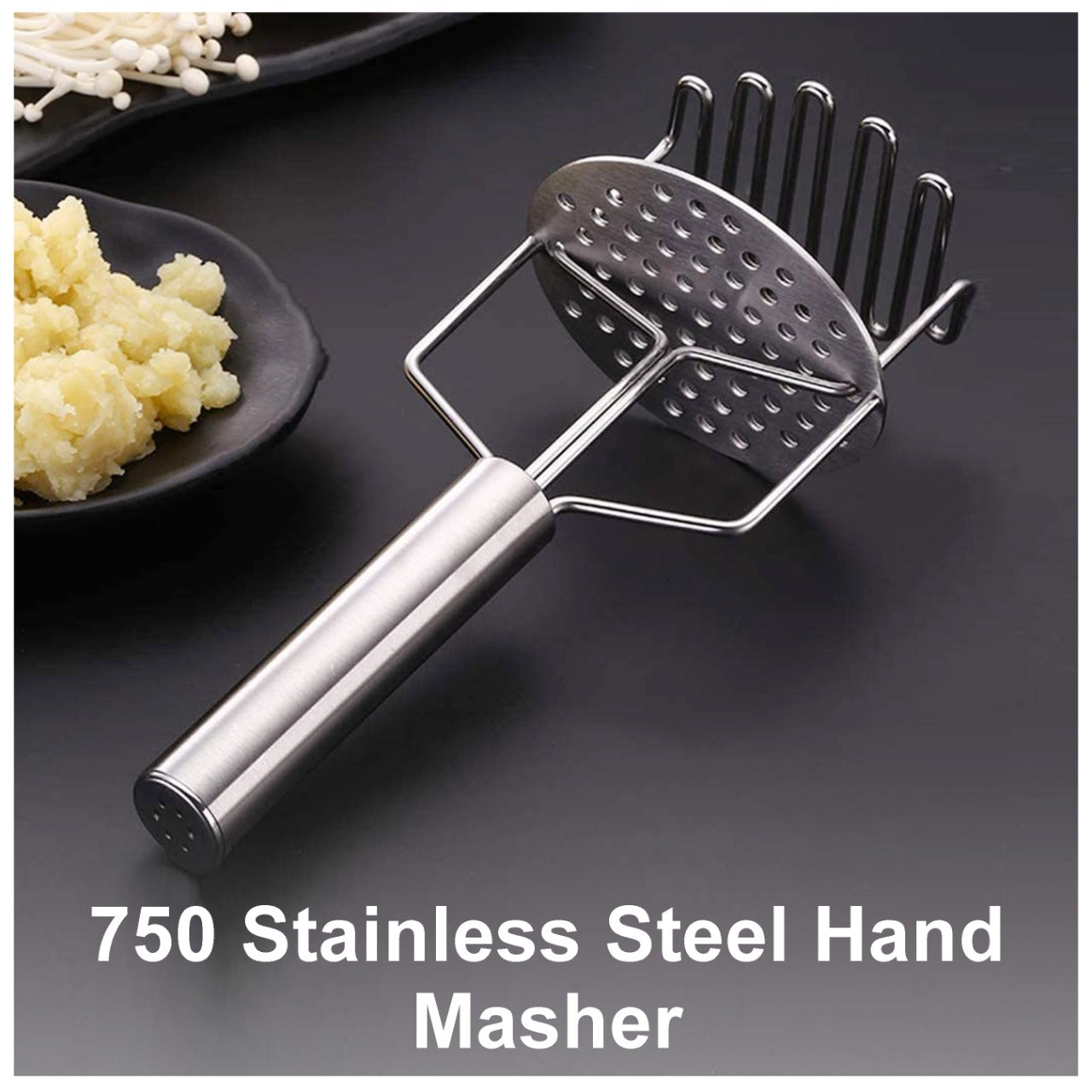 Stainless Steel Hand Masher (Mash for Dal / Vegetable / Potato / Baby Food / pav bhaji)