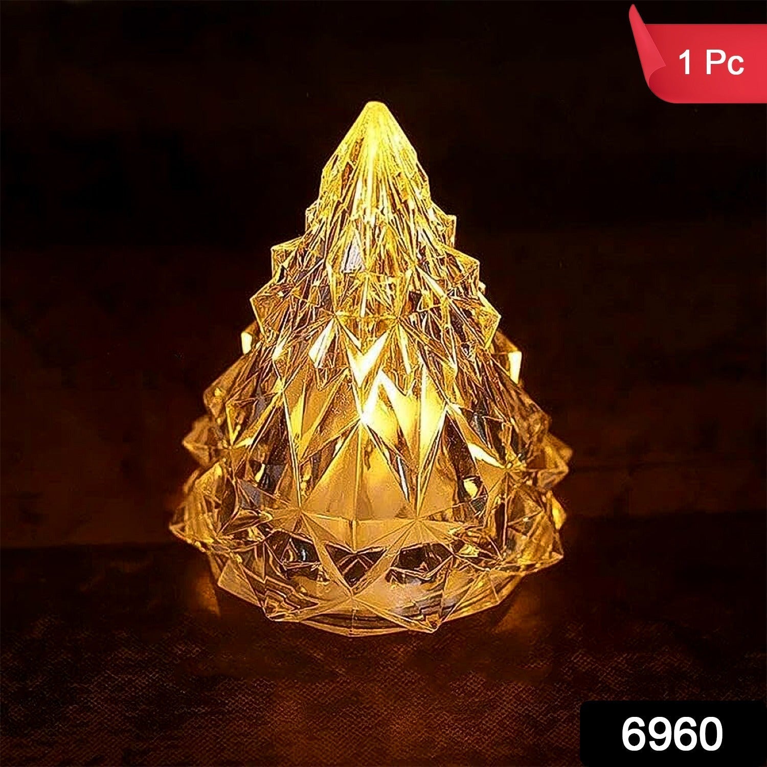 Iceberg / Pyramid Candlelight Tea Light (1 Pc)